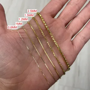 1.0MM Classic Box Chain