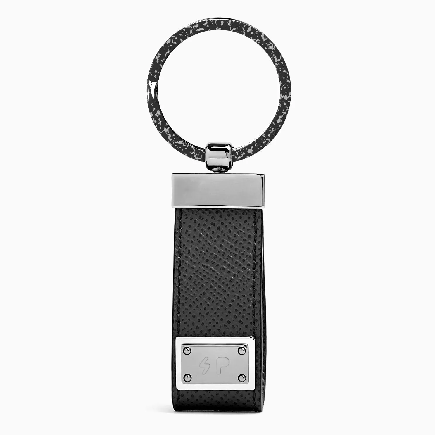 1.18" Premium Key Rings 5x Coatings (Snowflake Black)