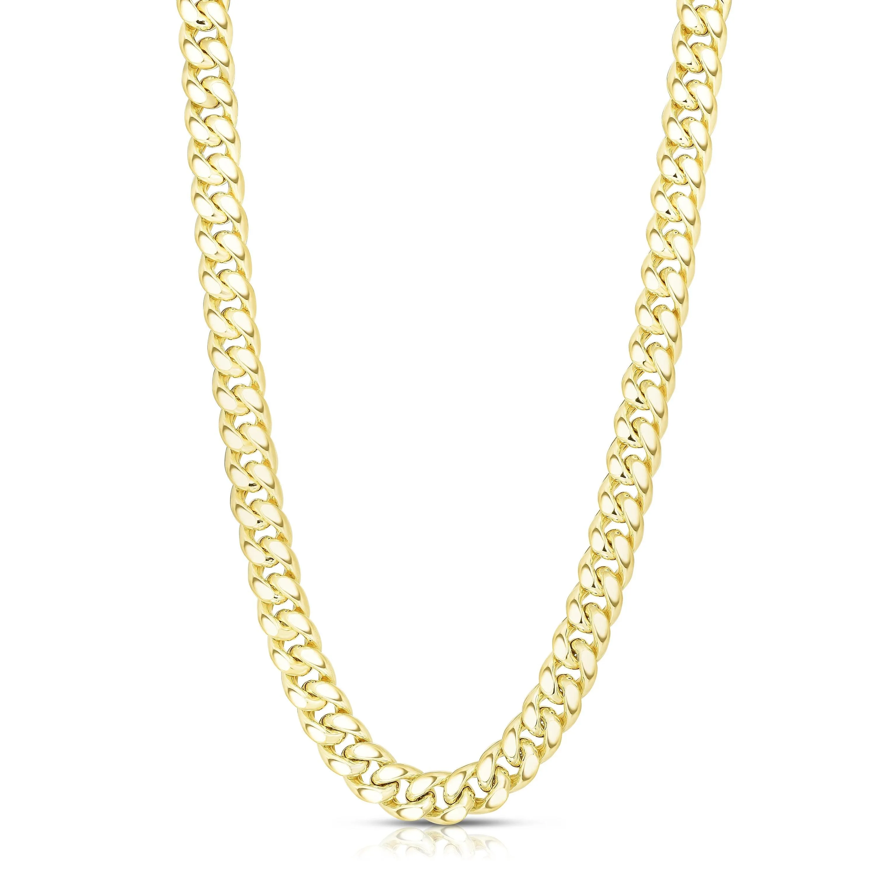 14K Gold 9.1mm Semi-Solid Classic Miami Cuban
