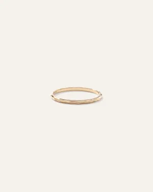 14k Gold Hammered Band