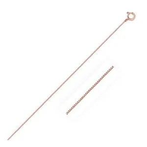 14k Rose Gold Classic Box Chain 0.45mm, size 16''