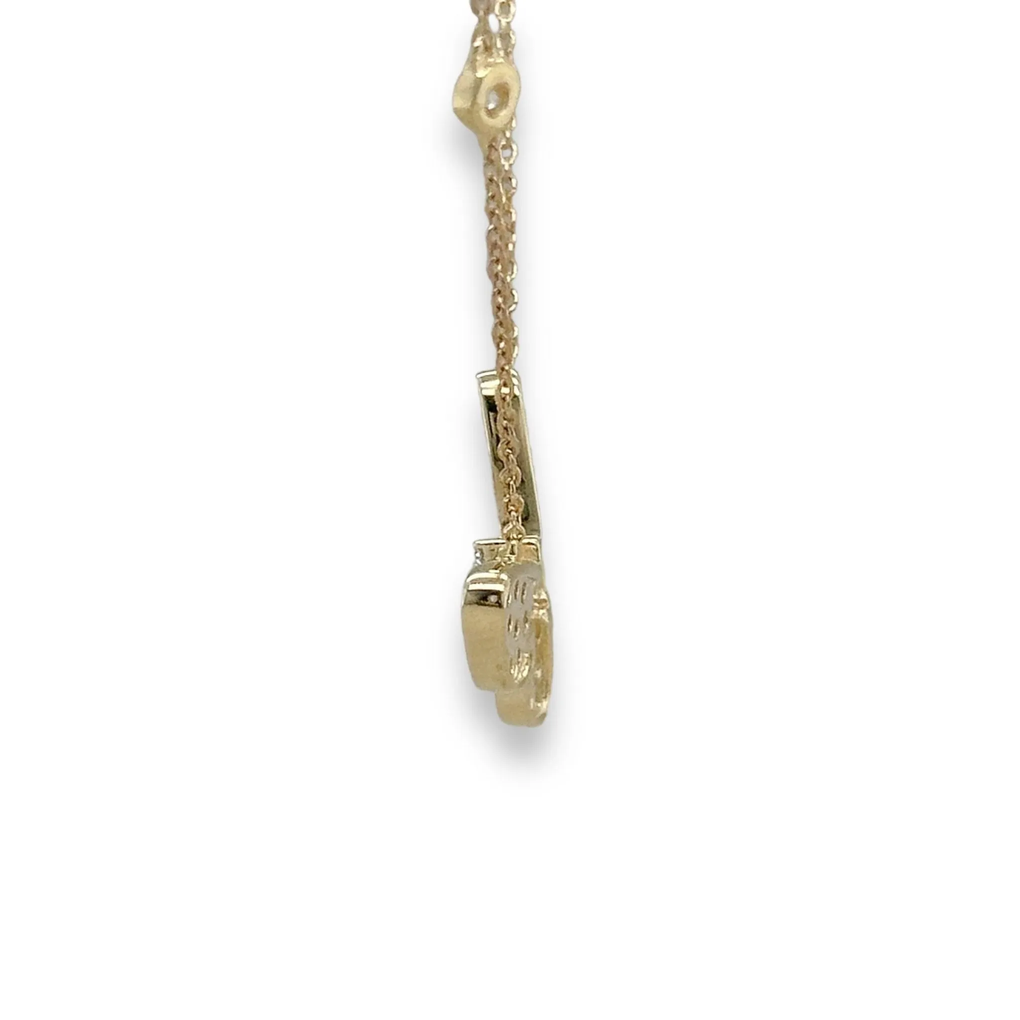 14K Y Gold 0.50ctw G/SI1 Diamond Butterfly Pendant