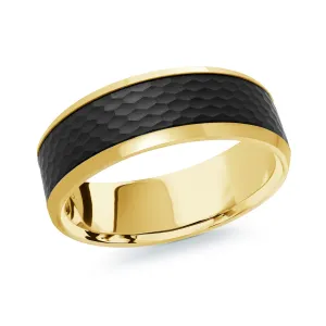14K Yellow Gold Ring from the Noir Collection by Malo - MRDA-132-7Y