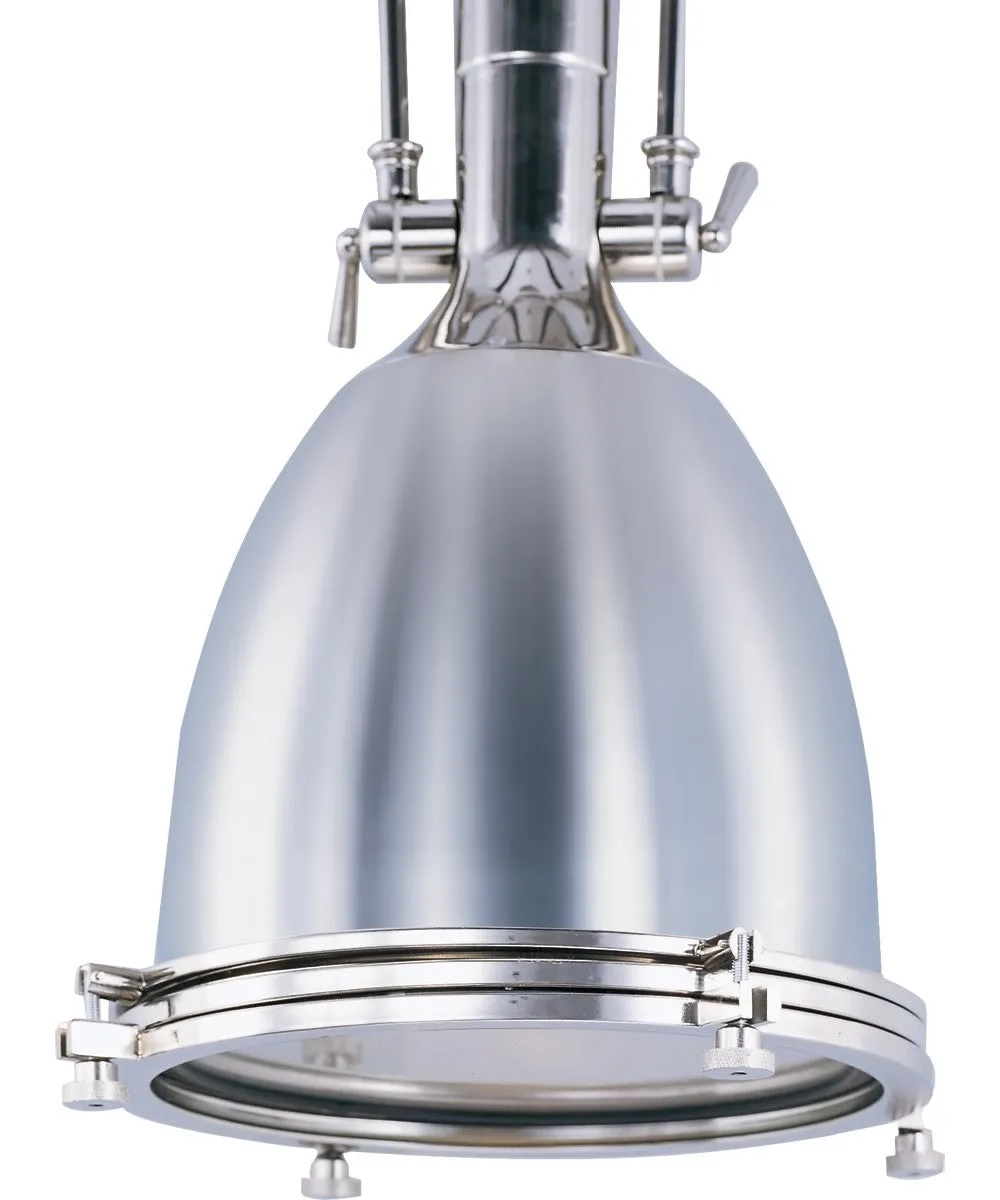 14"W Hi-Bay 1-Light Pendant Polished Nickel
