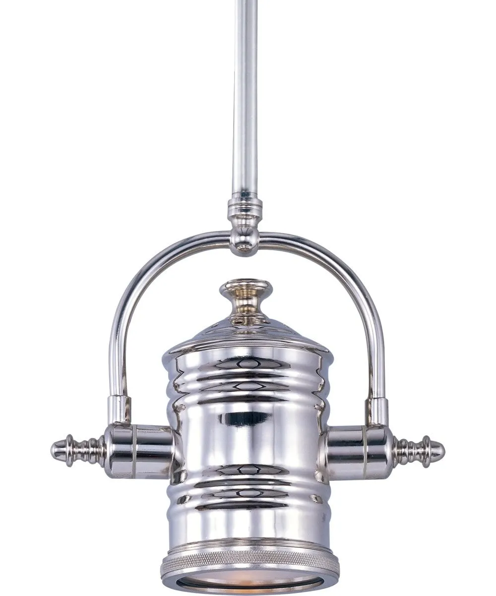 15"W Hi-Bay 1-Light Pendant Satin Nickel