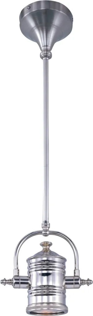 15"W Hi-Bay 1-Light Pendant Satin Nickel