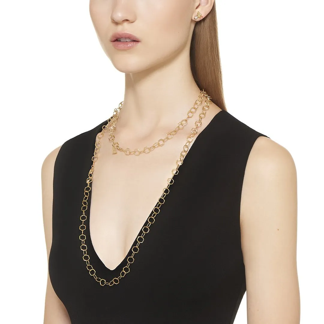 18K Small Beehive Chain