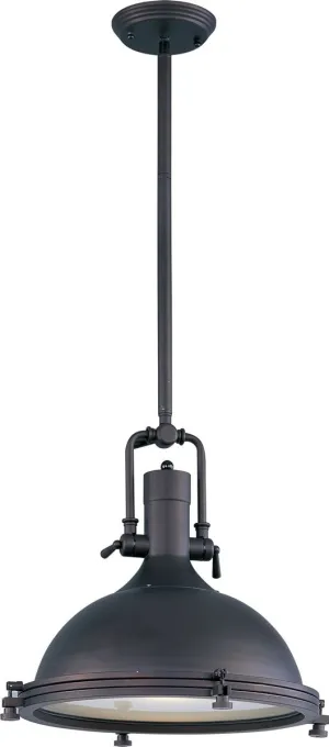 18"W Hi-Bay 1-Light Pendant Bronze