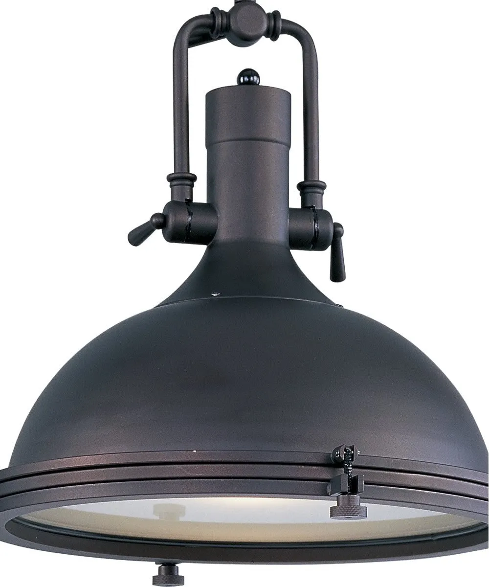 18"W Hi-Bay 1-Light Pendant Bronze