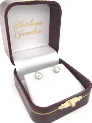 2 CARAT DTW DIAMOND STUD EARRINGS