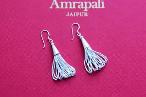 22A002 Contemporary Silver Dangler Earrings