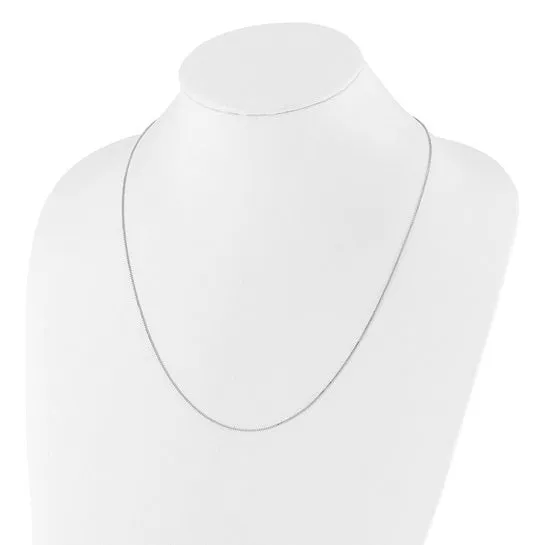 30 inch Adjustable Sterling Silver Box Chain