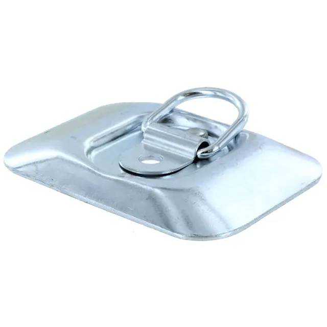 4-Pack Surface Mount Zinc Plated Rope Ring Tie Down - 2,500 lbs. BS