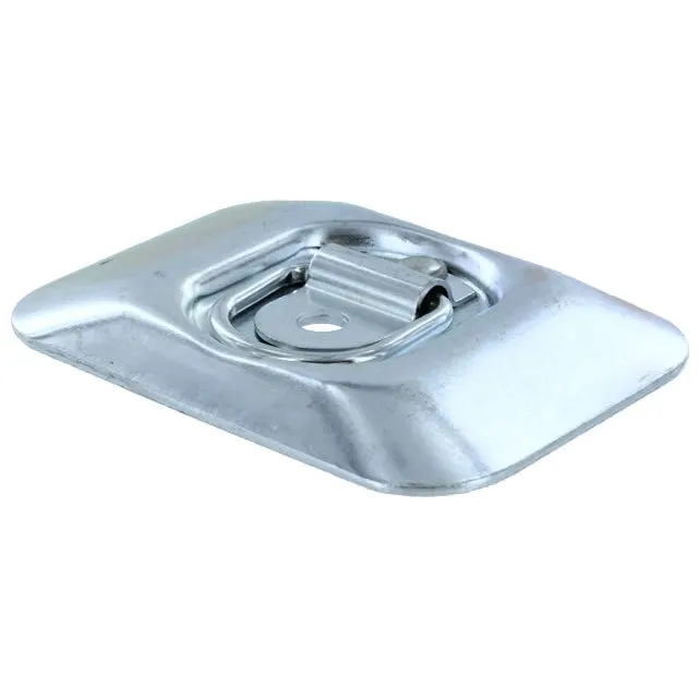 4-Pack Surface Mount Zinc Plated Rope Ring Tie Down - 2,500 lbs. BS