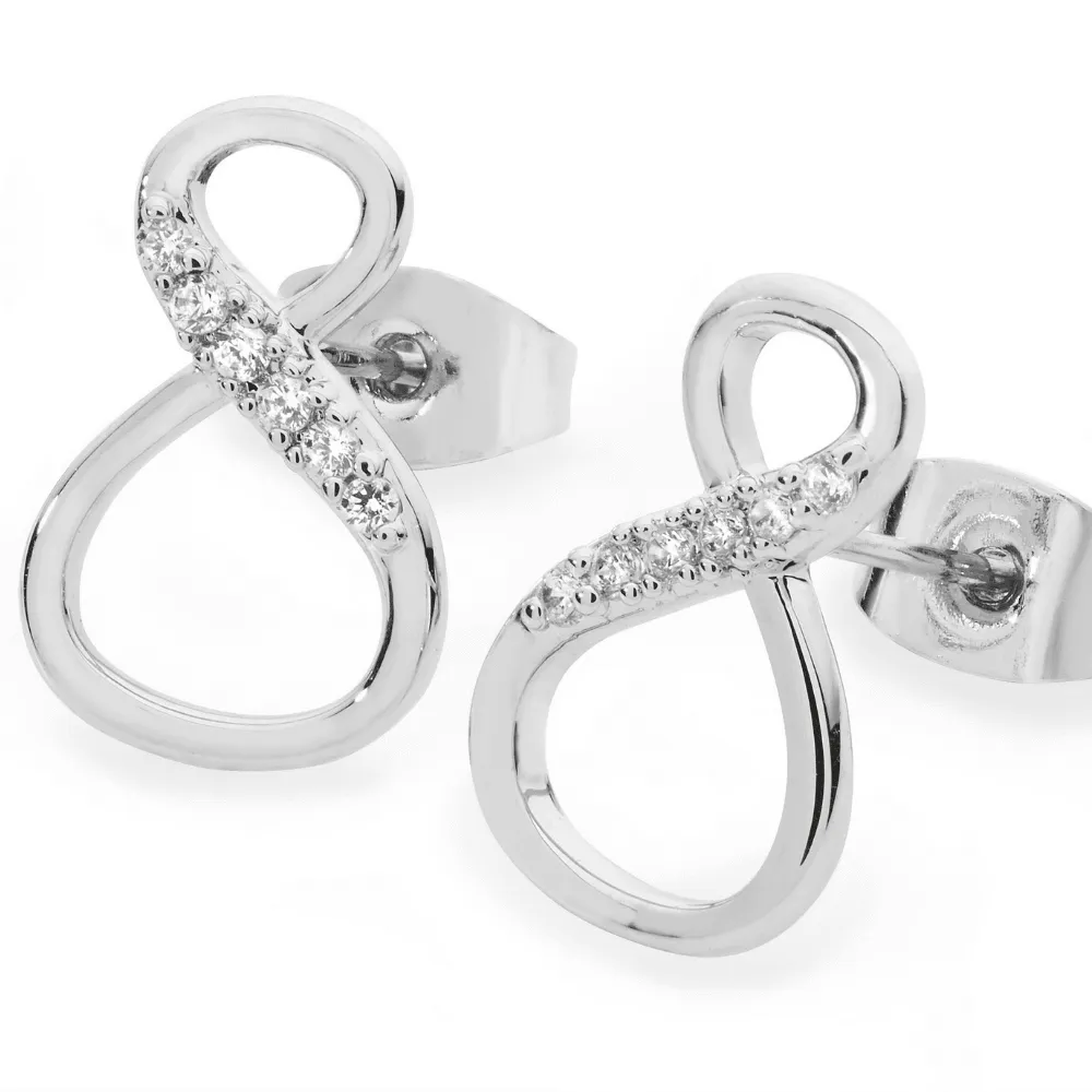 8 Shape Infinity Stud Earrings