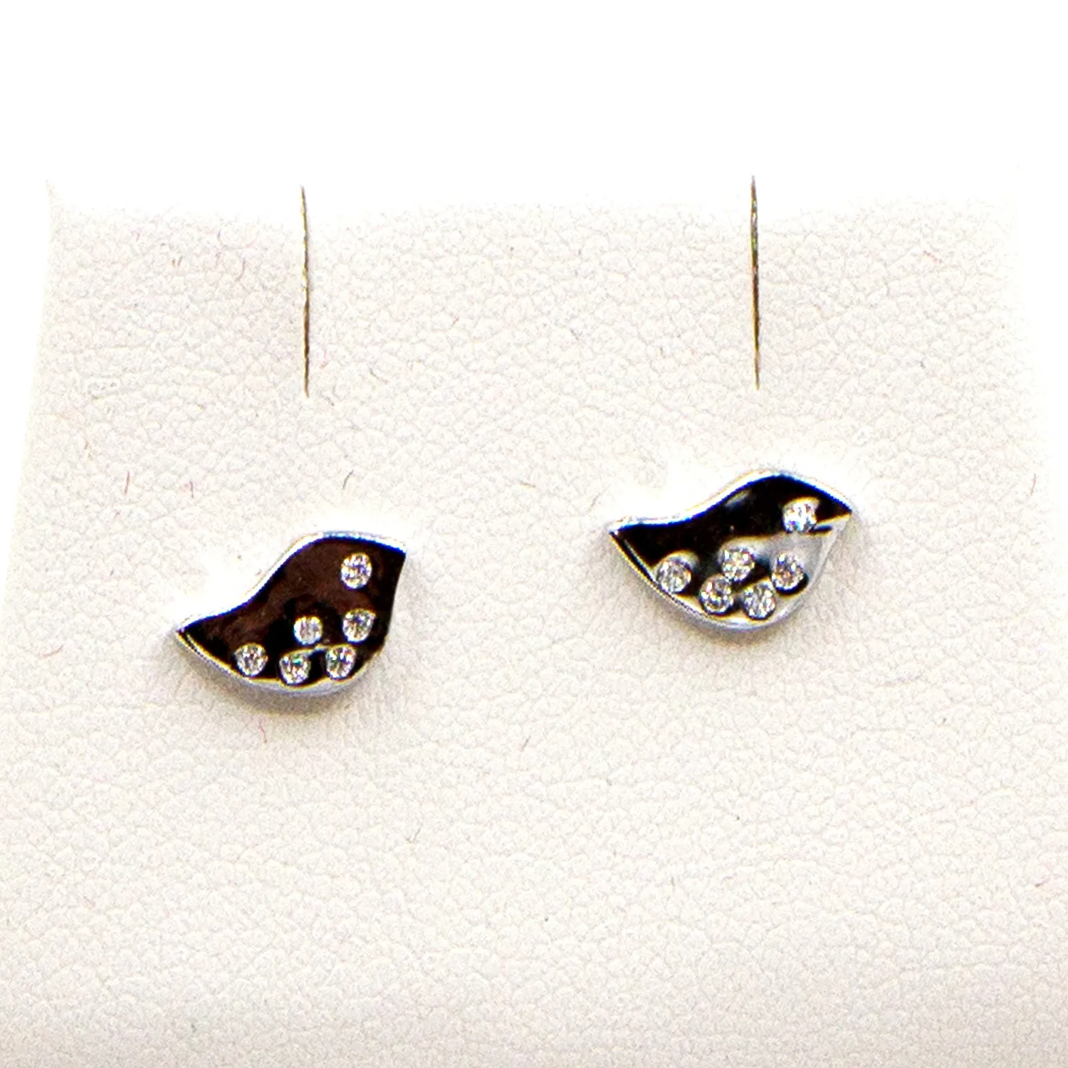 925 silver contemporary bird studs