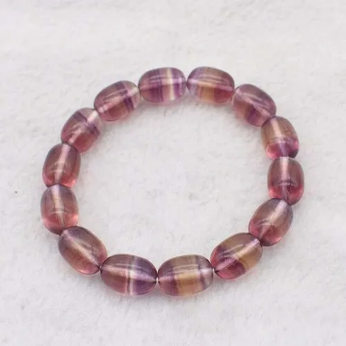 AAA Superior Quality Natural Purple Rainbow Fluorite Bracelet Men And