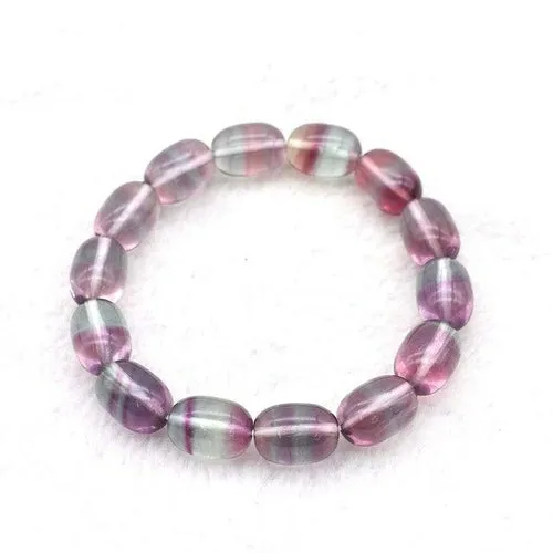 AAA Superior Quality Natural Purple Rainbow Fluorite Bracelet Men And