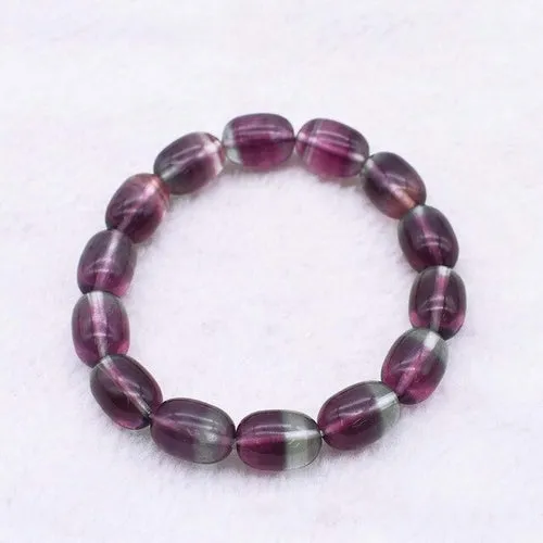 AAA Superior Quality Natural Purple Rainbow Fluorite Bracelet Men And