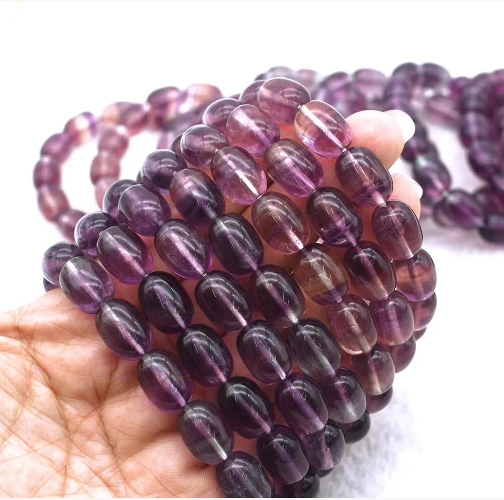 AAA Superior Quality Natural Purple Rainbow Fluorite Bracelet Men And