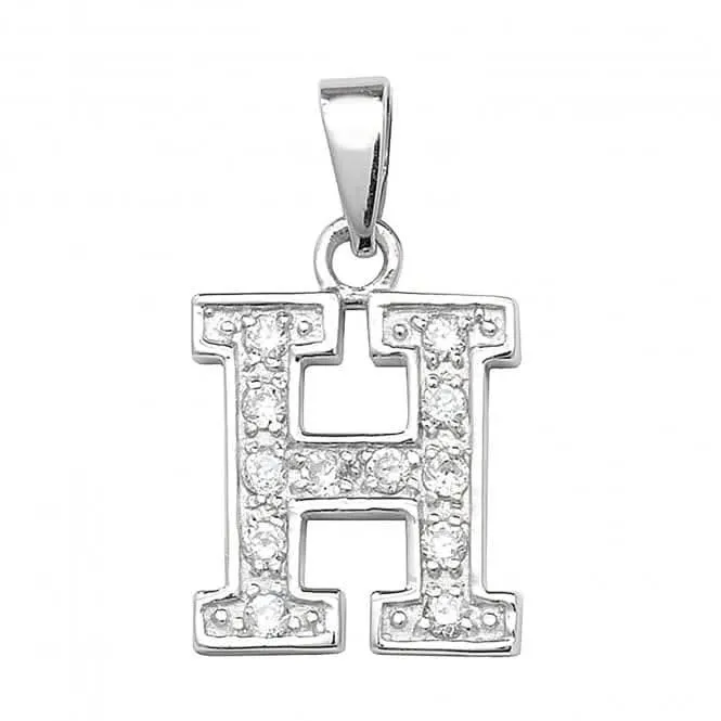 Acotis Silver Pendant Zirconia Initial G6124/H