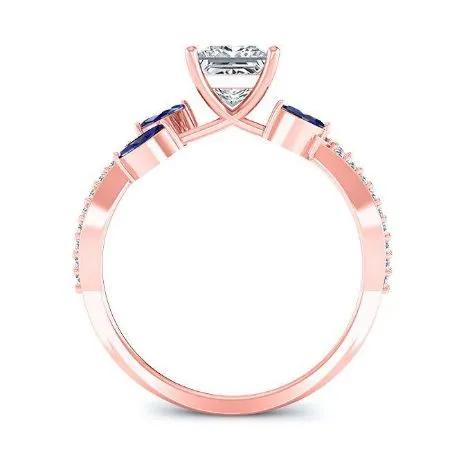 Alba - Princess Lab Diamond Engagement Ring (IGI Certified)