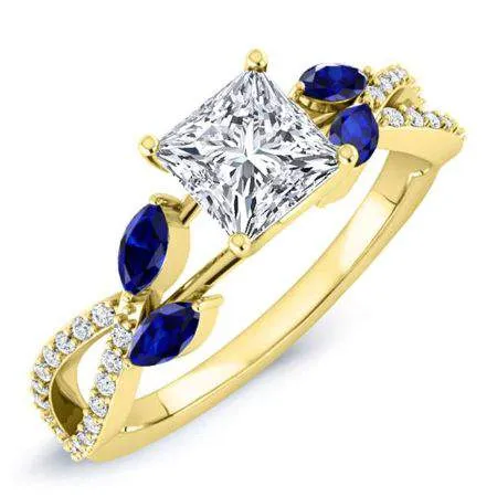 Alba - Princess Lab Diamond Engagement Ring (IGI Certified)