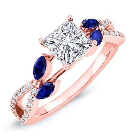 Alba - Princess Lab Diamond Engagement Ring (IGI Certified)