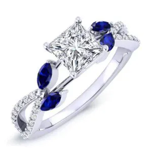 Alba - Princess Lab Diamond Engagement Ring (IGI Certified)