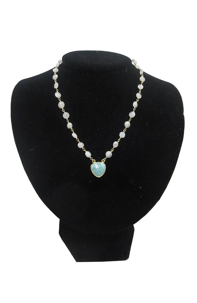 Amazonite Moonstone Necklace