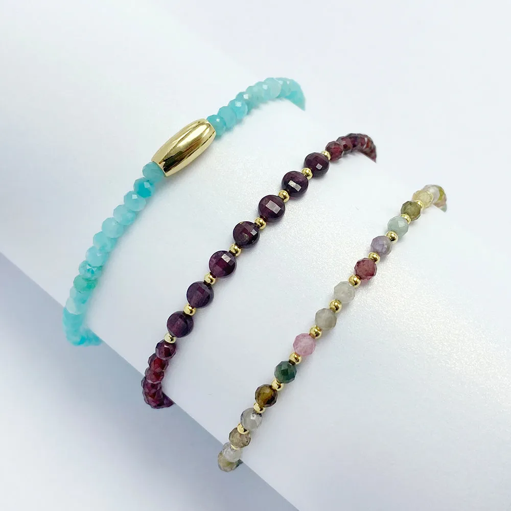 Amazonite Stone Bracelet; Natural Gemstone Bracelet