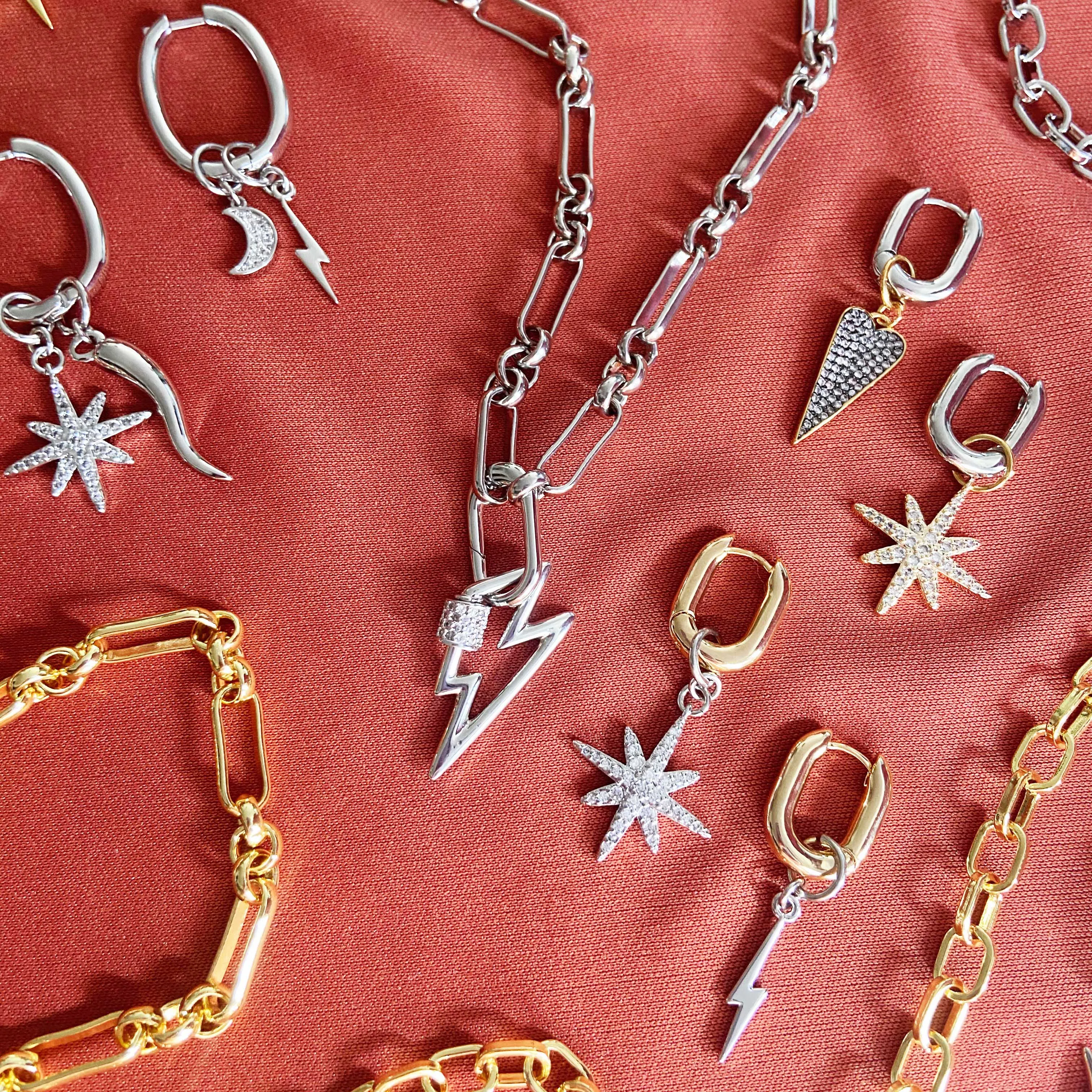 Amelie Clasp Silver-pack of 4