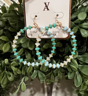 Assorted Stone and Metallic Bead Earrings