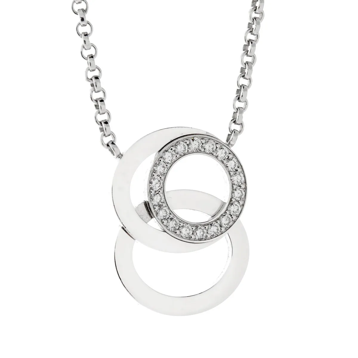 Audemars Piguet Millenary Diamond 18k White Gold Necklace