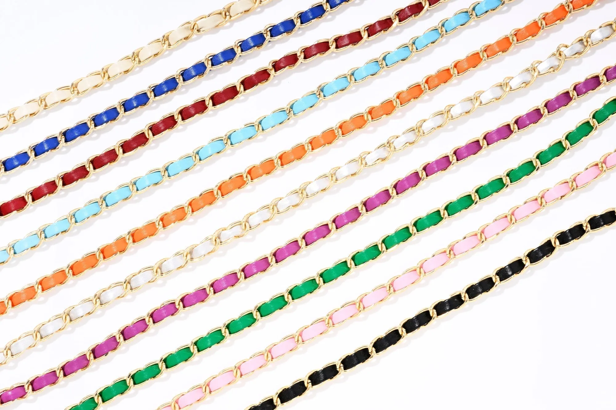 Audrey Chain Long Gold - Black