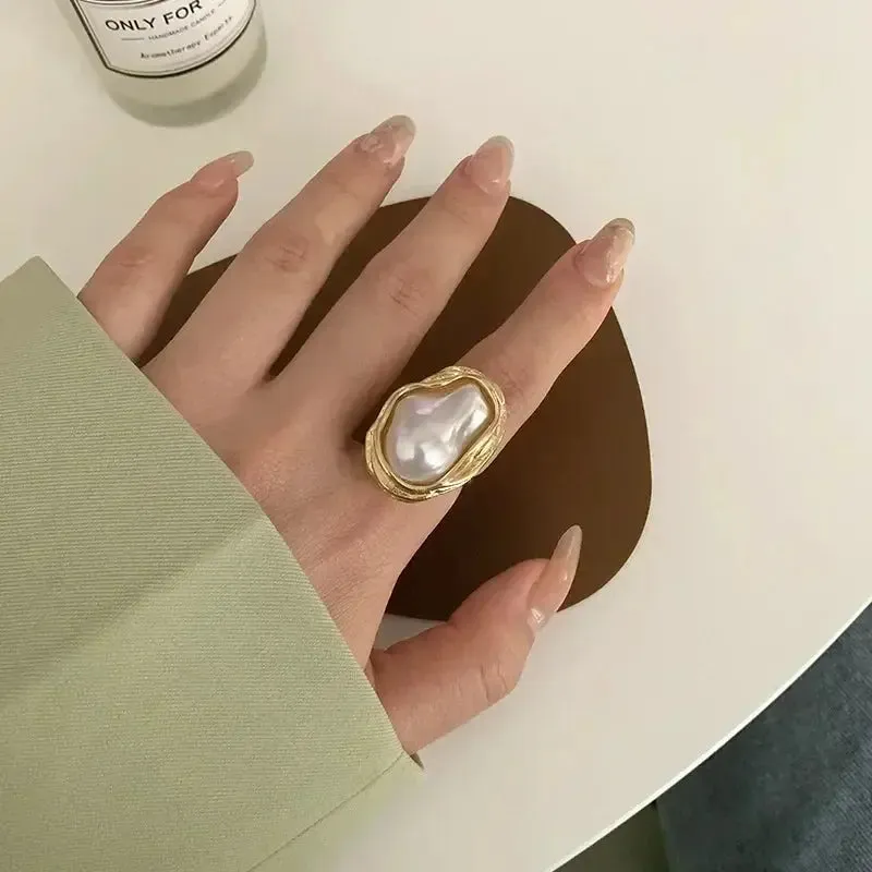 Baroque Pearl Rings