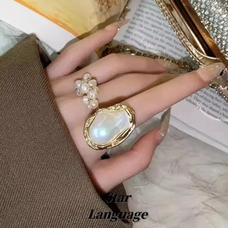 Baroque Pearl Rings