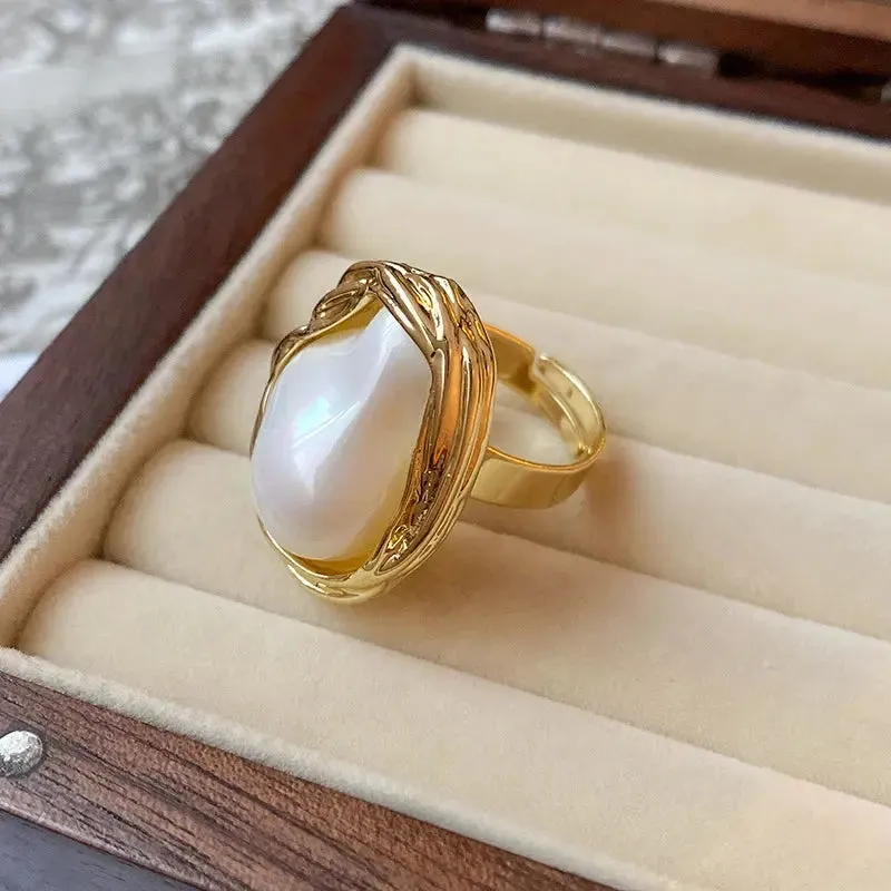 Baroque Pearl Rings