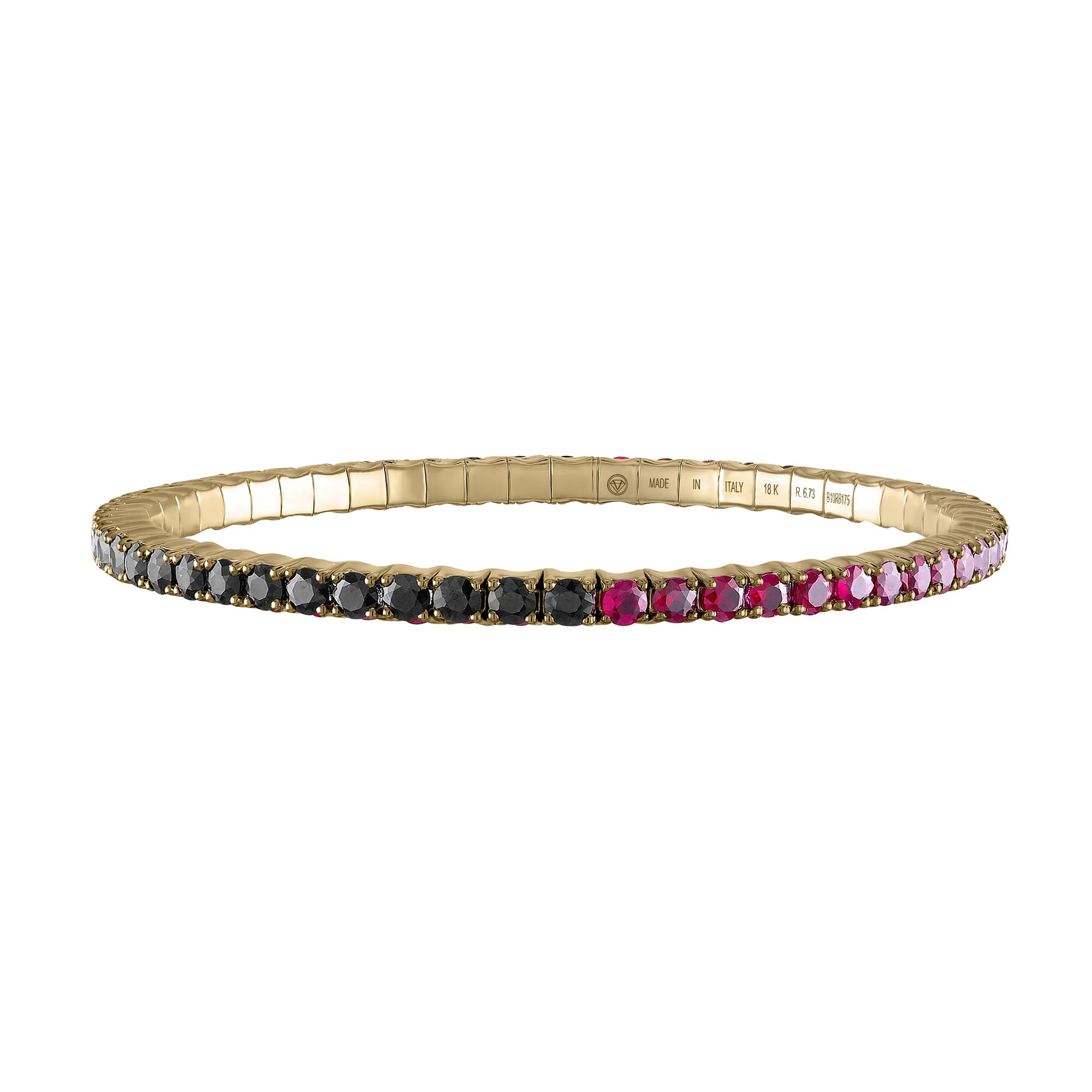 Black Diamond & Mozambique Rubies · Duet Bracelets
