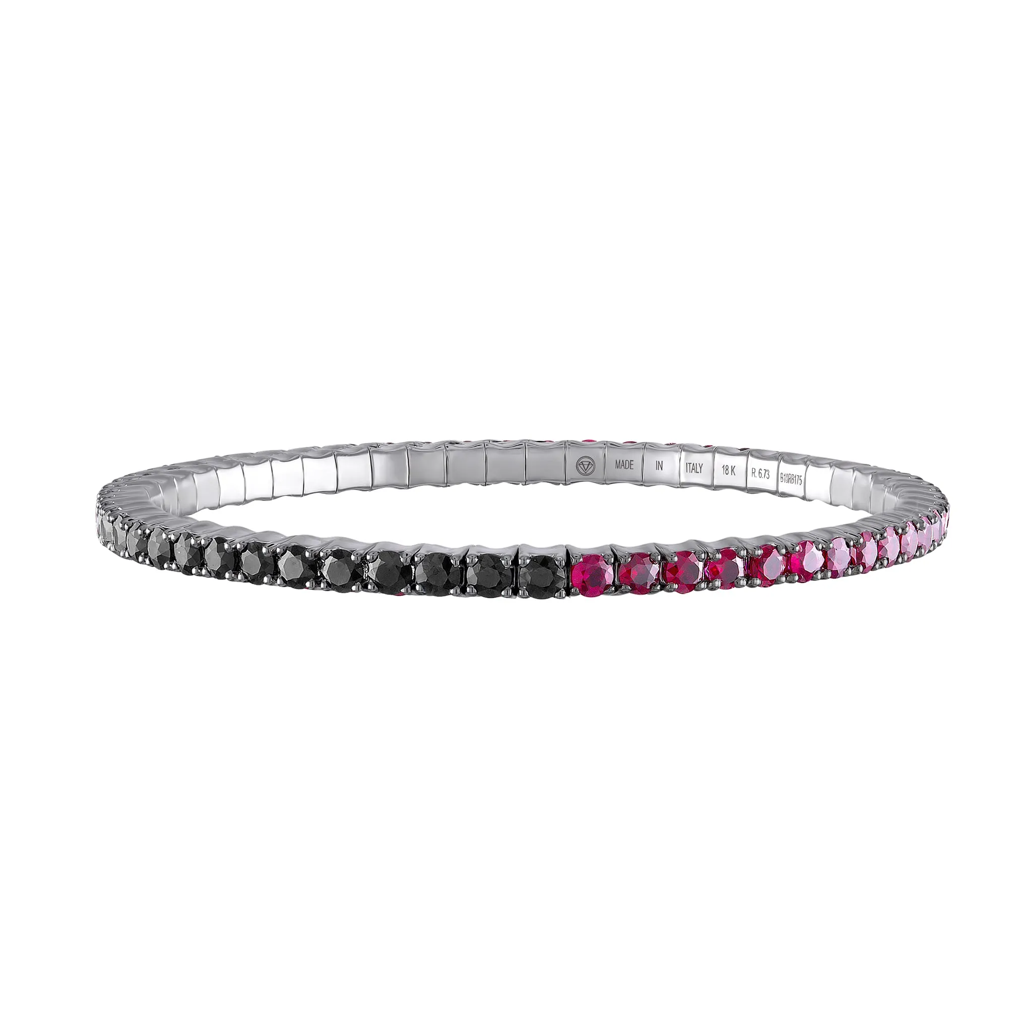 Black Diamond & Mozambique Rubies · Duet Bracelets