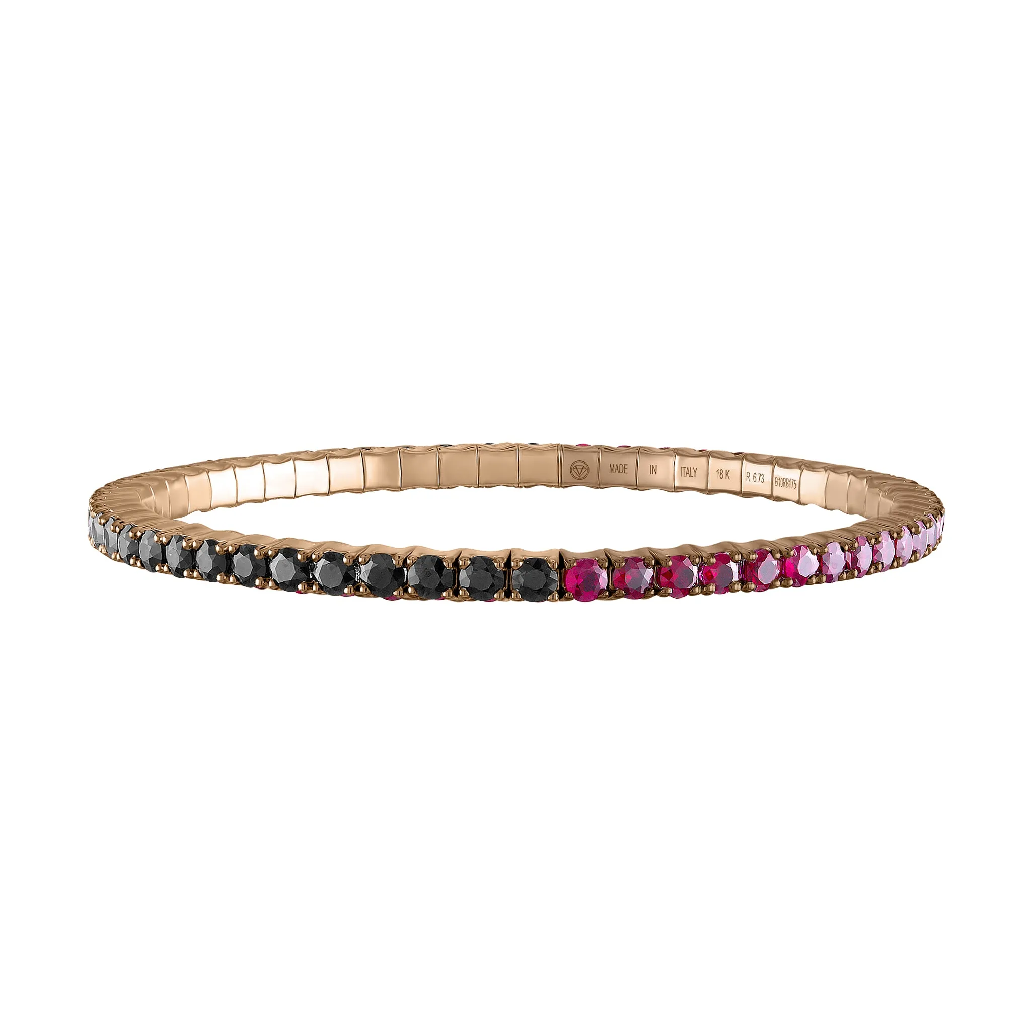 Black Diamond & Mozambique Rubies · Duet Bracelets