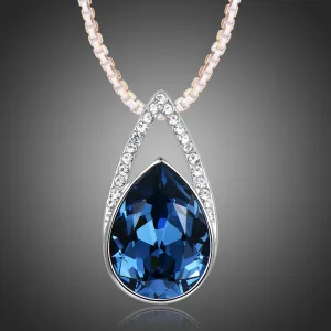 Blue Pear Necklace KPN0268