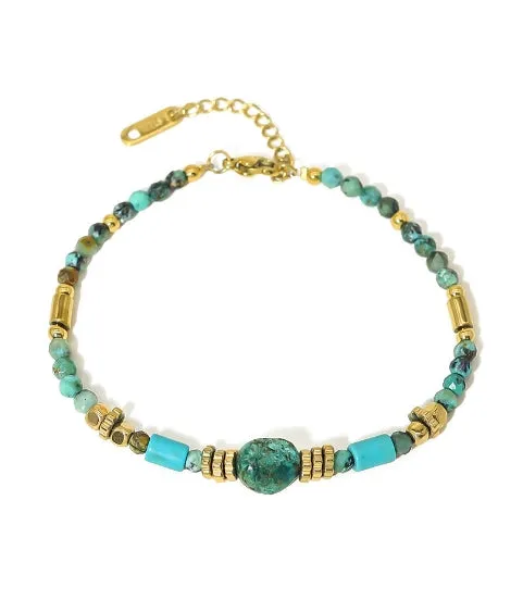 Bohemian Turquoise Natural Stone Bracelet