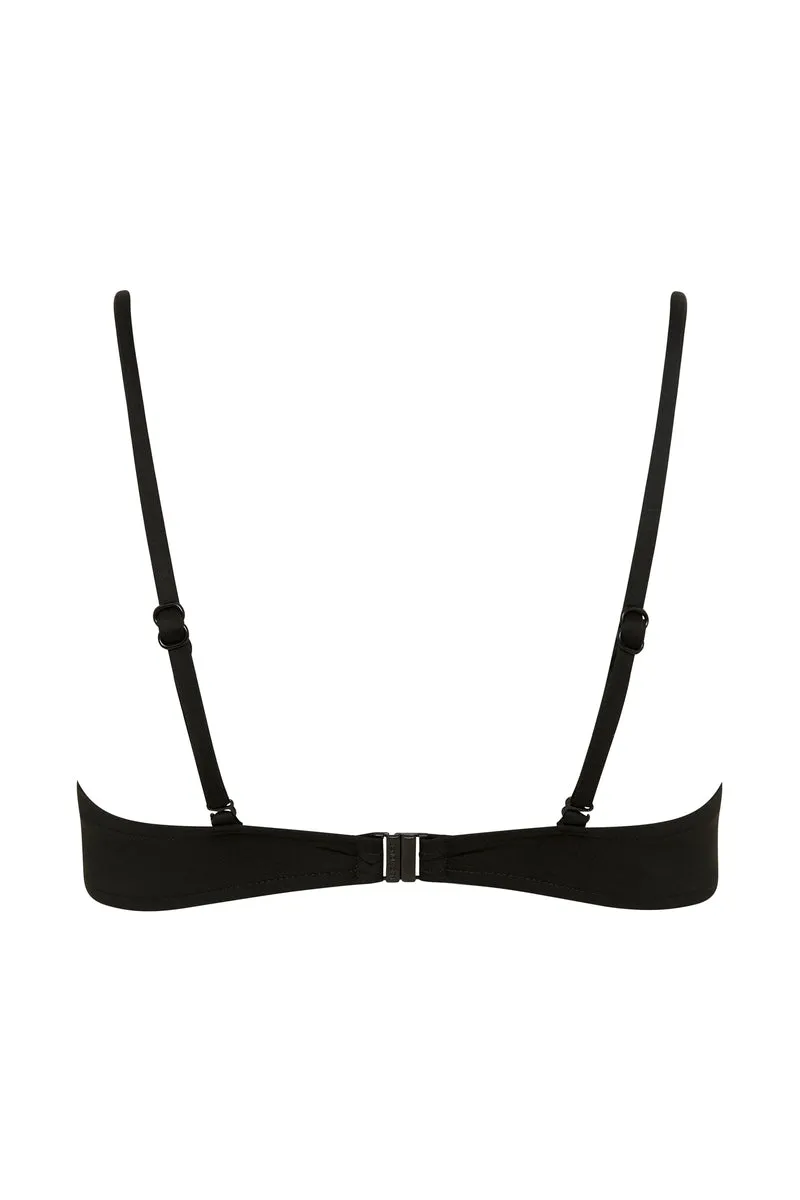 Brielle Bikini Top - Black (Embodee)