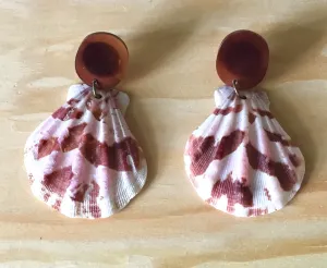 Calico Scallop Earrings
