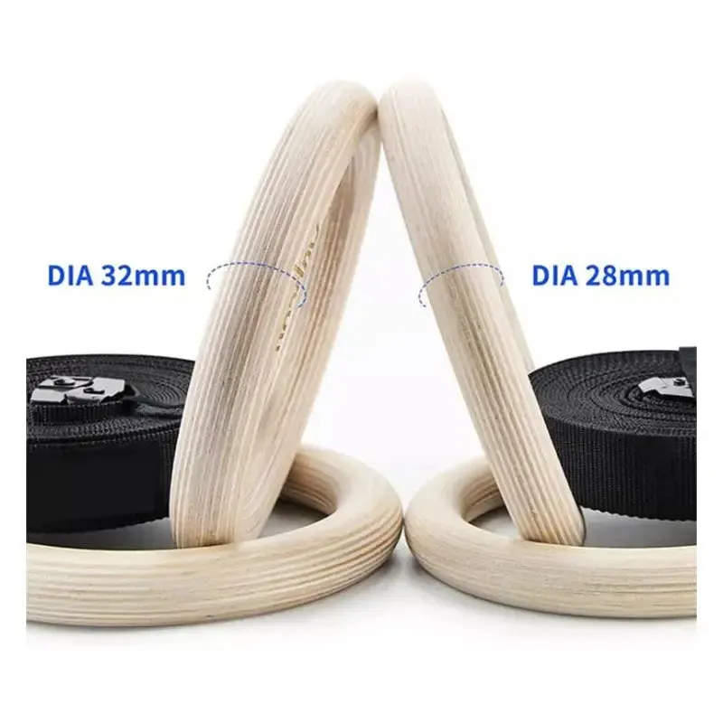 Calisthenics Wooded Gym Rings | Wooden Gymnastic Rings