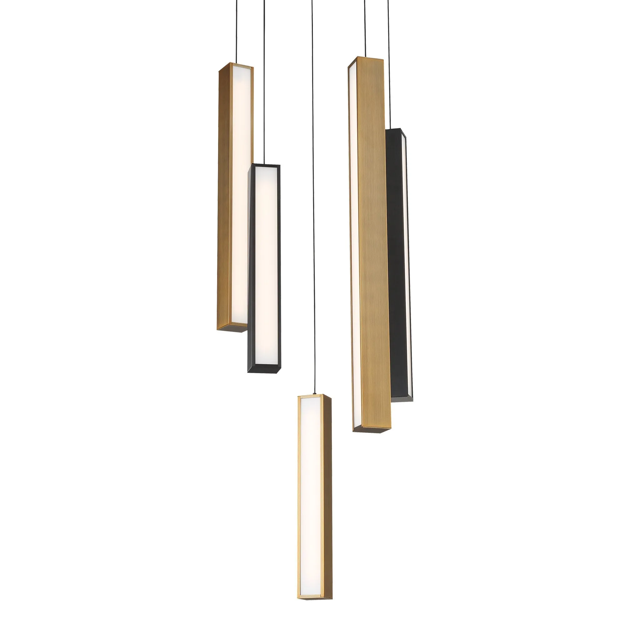 Chaos LED 5 Light Round Pendant