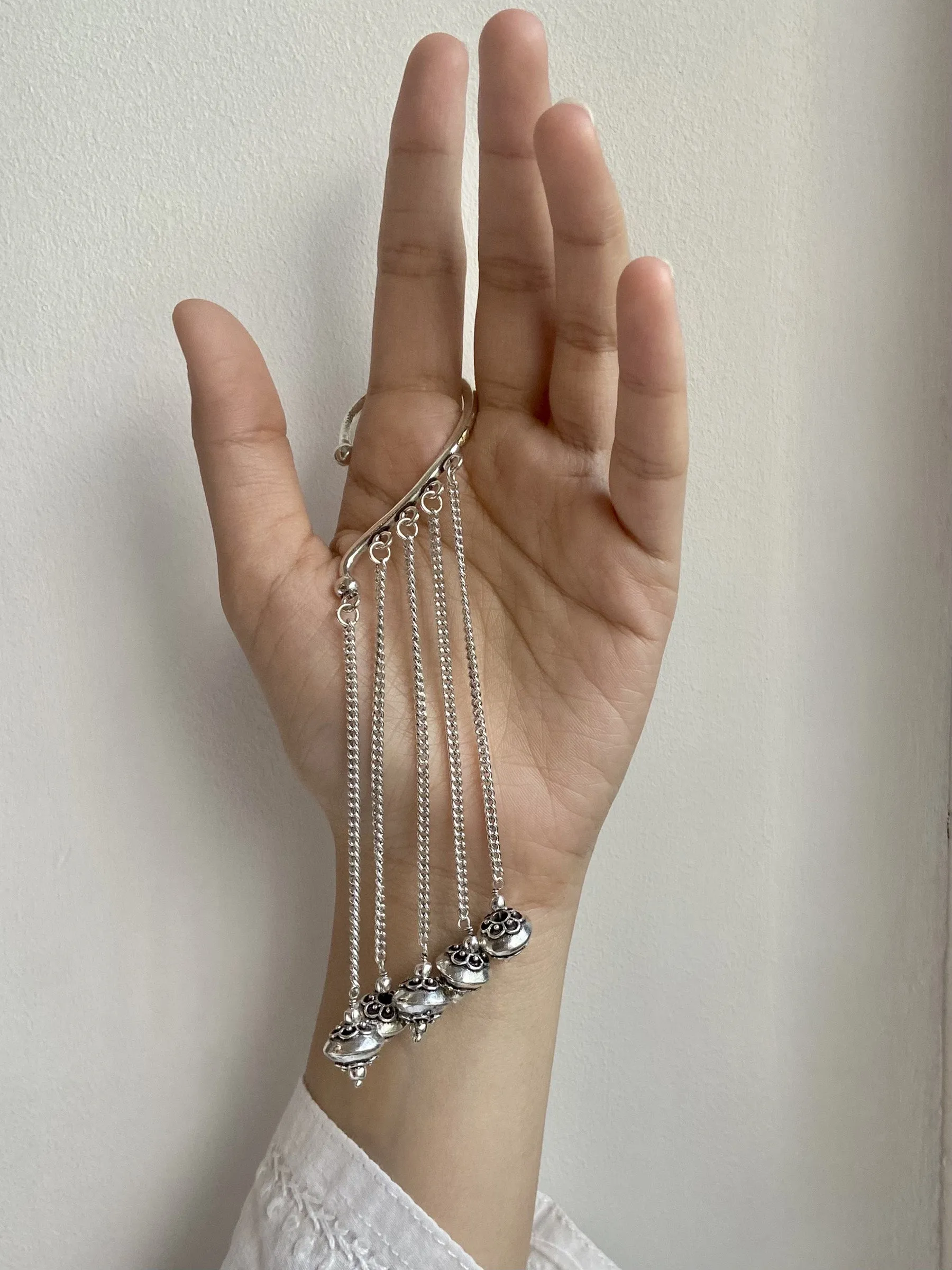 Classic Boho Earcuff with Dangling Chains