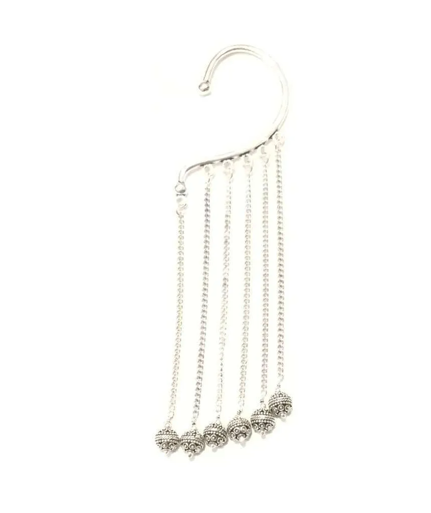 Classic Boho Earcuff with Dangling Chains