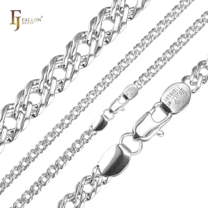.Classic Rombo link White Gold chains